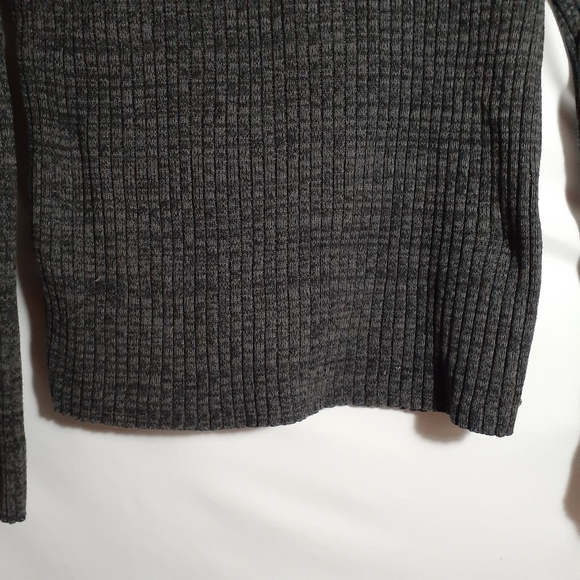 Calvin Klein ¼ Zip Men's Large Charcoal Salt and Pepper - Picture 11 of 16